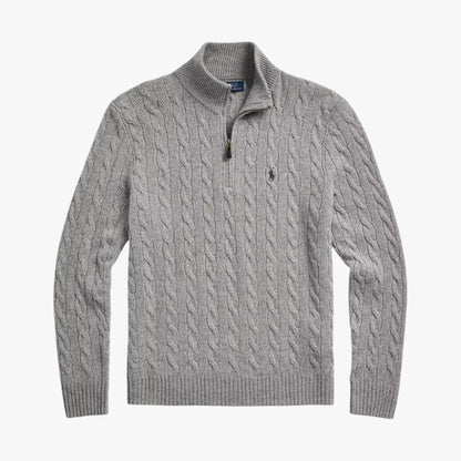 Zopfmuster-Pullover aus Wolle & Kaschmir