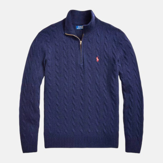 Zopfmuster-Pullover aus Wolle & Kaschmir